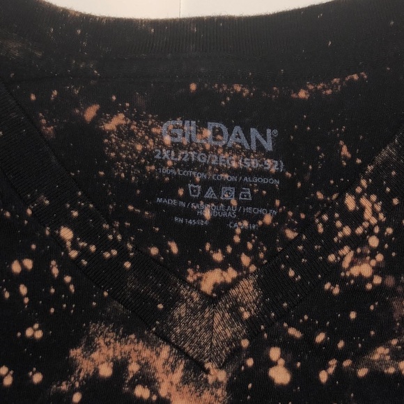 Custom reverse tie dye tee - Picture 2 of 3